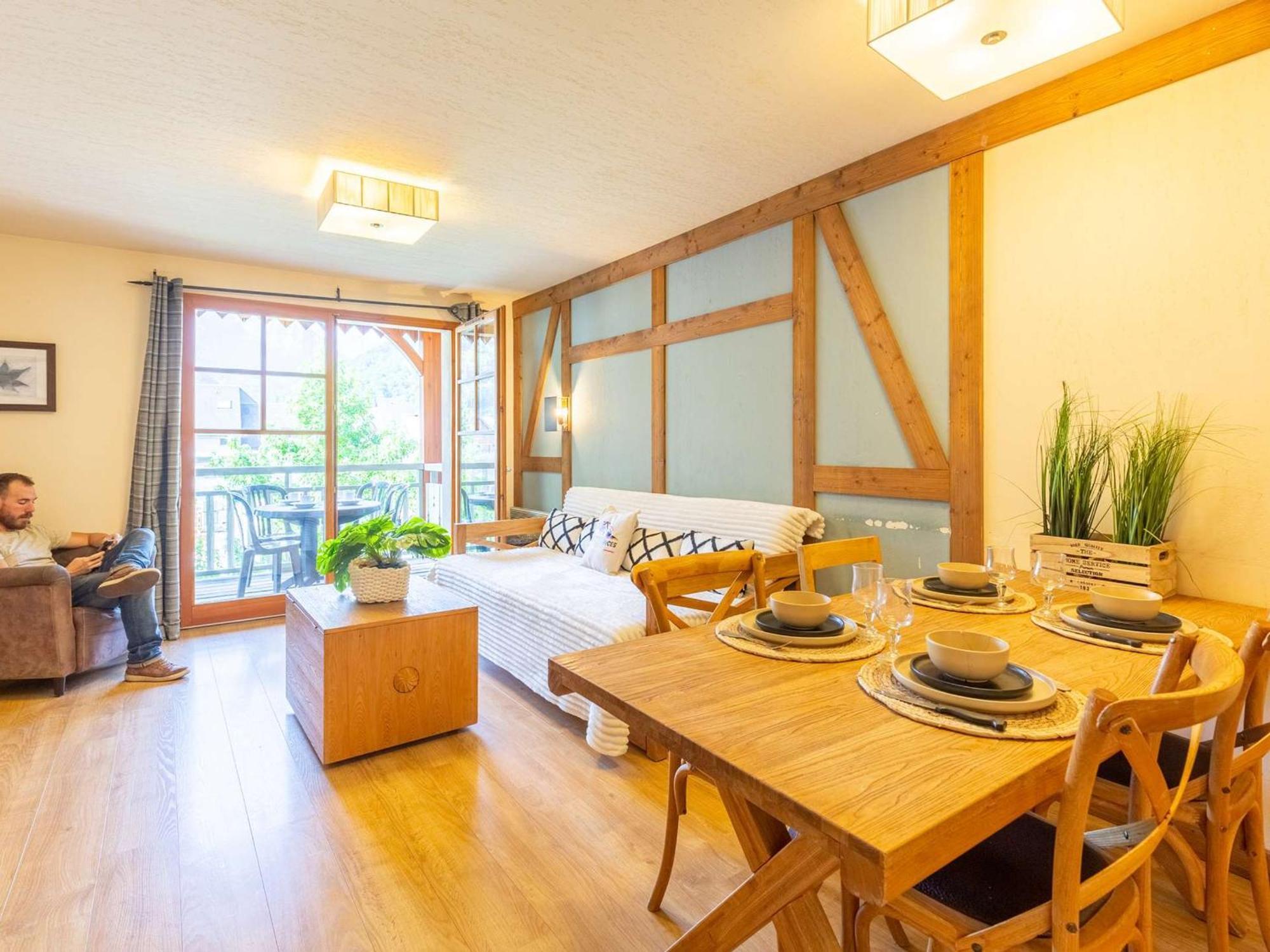 Appartement 10 Pers Avec Piscine, Sauna Et Parking En Centre-Ville De Saint-Lary-Soulan - Fr-1-296-394 المظهر الخارجي الصورة